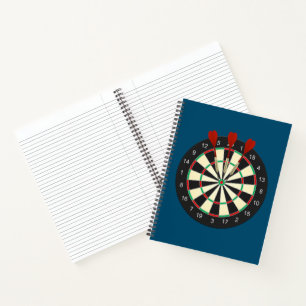 Bulls Eye Dart Board Notebook