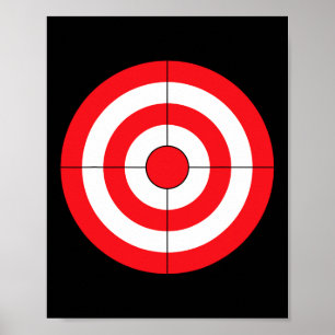 Bulls-eye Lazy Diy Halloween Costume Darts Shootin Poster