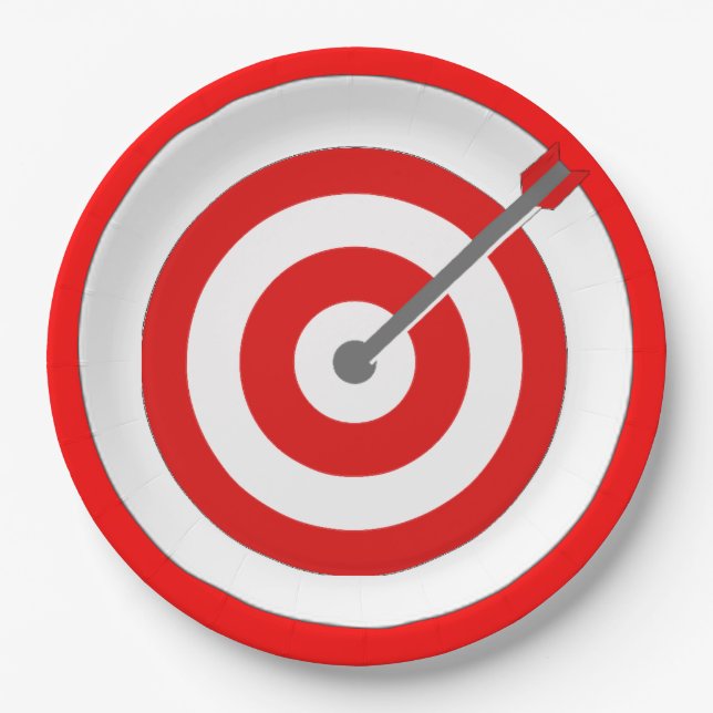 Bulls-eye Paper Plate (Front)