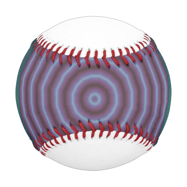 Bulls Eye Pattern with Name Baseball (Front)
