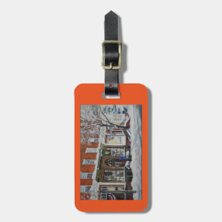 Bulls Head and General Sutter luggage or purse tag