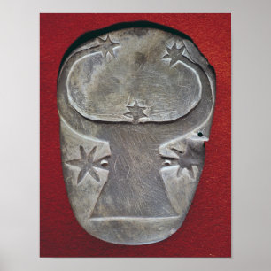 Bull's head palette poster