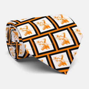 Bulls Team Mascot Football Necktie