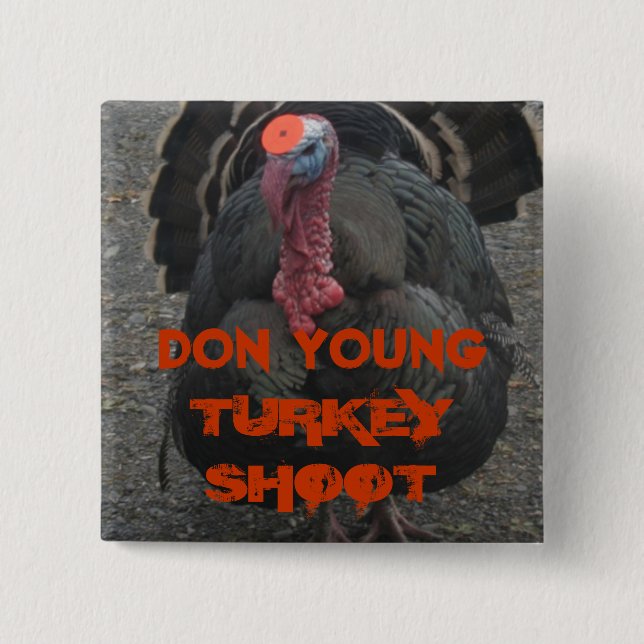 Bullseye 15 Cm Square Badge (Front)