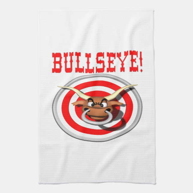 Bullseye 3 tea towel (Vertical)