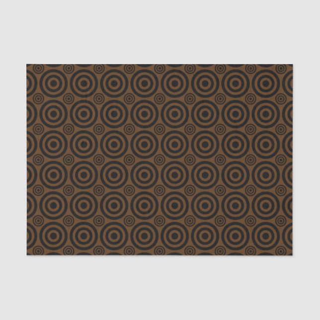 Bullseye-BLACK-BROWN-TISSUE WRAP PAPER (Front)