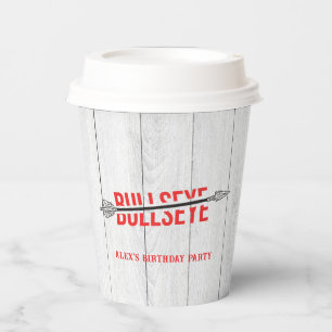 Bullseye Bow & Arrow Archery Sport Birthday Party Paper Cups