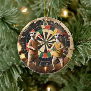 Bullseye Burrow: Meerkat Dart League, Ceramic Tree Decoration