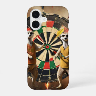 Bullseye Burrow: Meerkat Dart League, iPhone 16 Case
