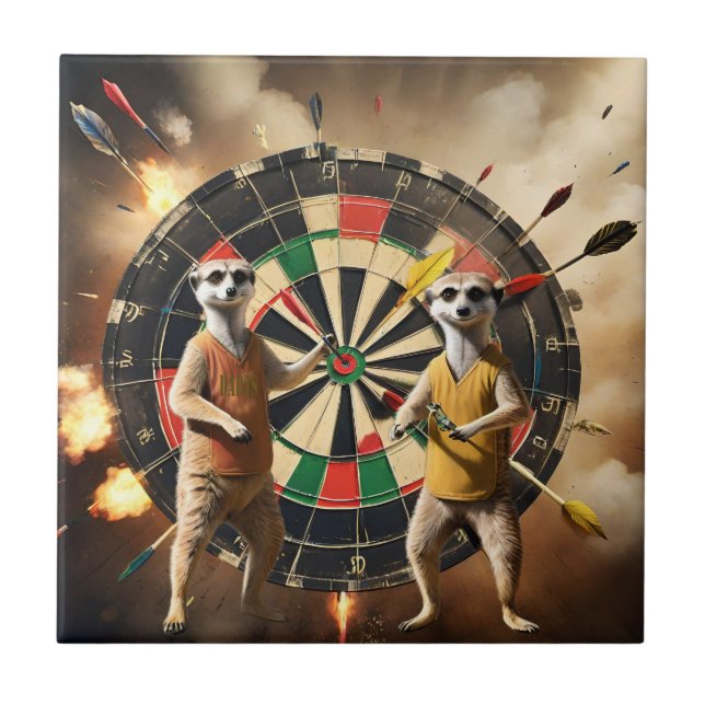 Bullseye Burrow: Meerkat Dart League, Tile (Front)
