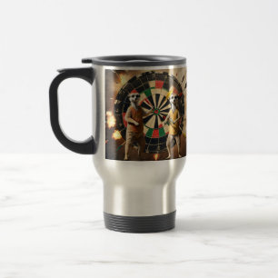 Bullseye Burrow: Meerkat Dart League, Travel Mug