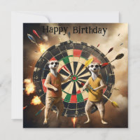 Bullseye Burrow: Meerkat Dart Players, Birthday 