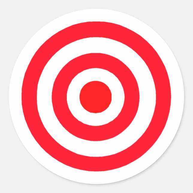 Bullseye Classic Round Sticker (Front)