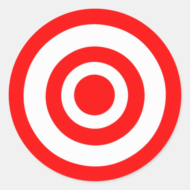 Bullseye Classic Round Sticker (Front)