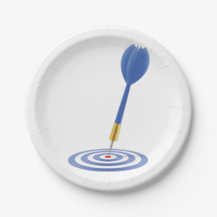 Bullseye Dart Paper Plate