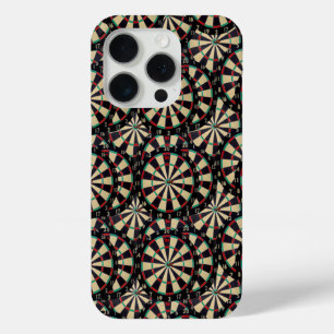 Bullseye Dartboards Layered, iPhone 15 Pro Case