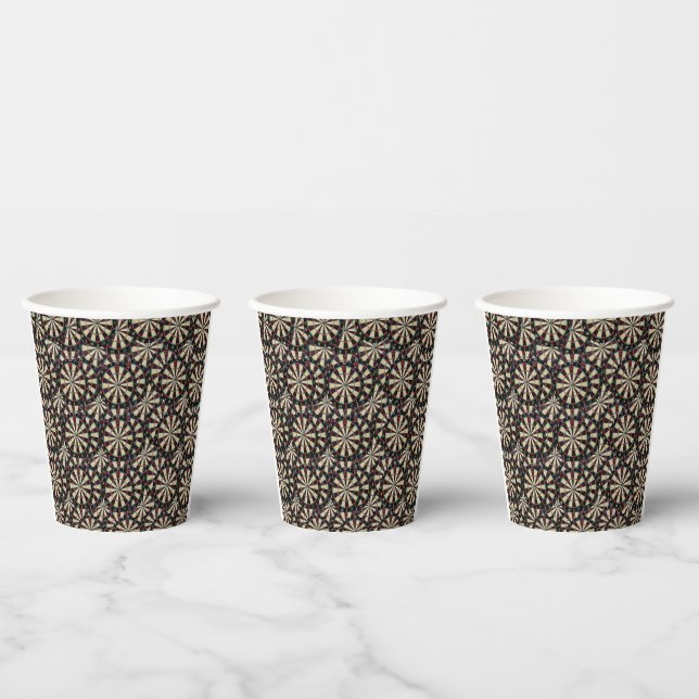 Bullseye Dartboards Layered, Paper Party Cups (Multi)