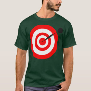 Bullseye Darts Board Red T-Shirt