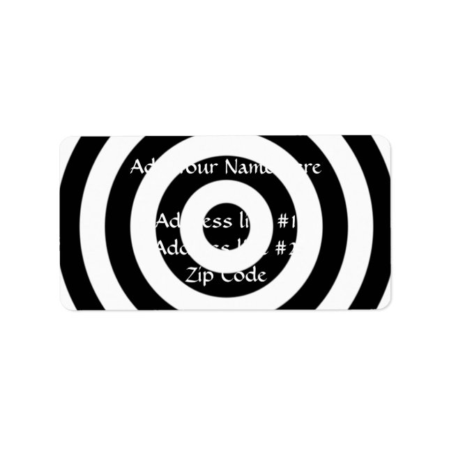 Bullseye Design Label (Front)