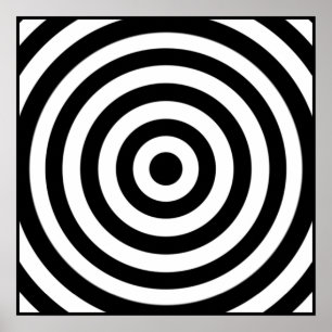 Bullseye Design Poster