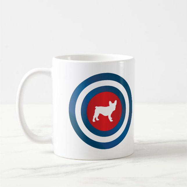 Bullseye Frenchie (b) Coffee Mug (Left)