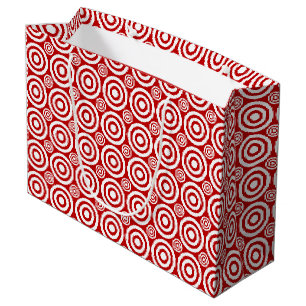 Bullseye-GIFT BAG L, Red-White