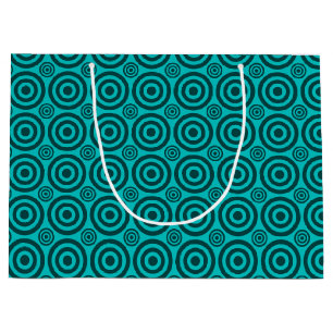 Bullseye-GIFT BAG L, Two Toned Teal