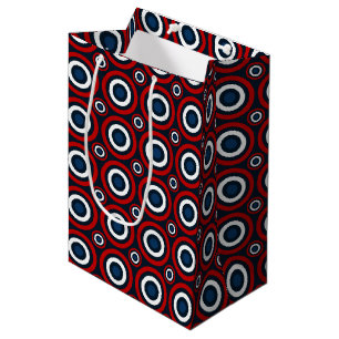 Bullseye-GIFT BAG M, Red,White,Blue