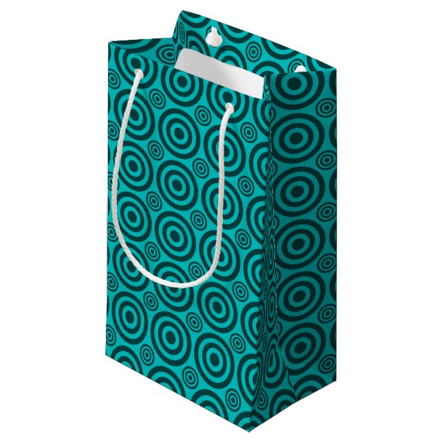 Bullseye-GIFT BAG S, Two Toned Teal (Front Angled)