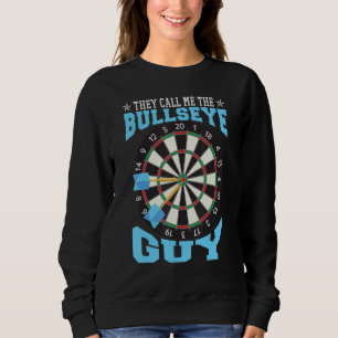 Bullseye Guy Darts Dartboard Dart Player Sweatshirt