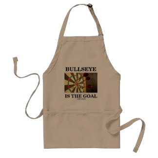 Bullseye Is The Goal (Three Darts On Dartboard) Standard Apron