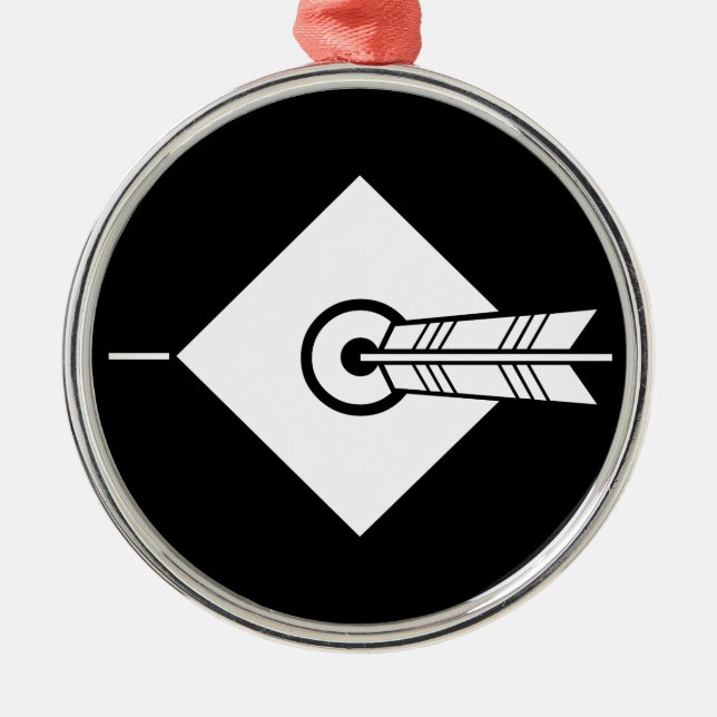 Bullseye Metal Tree Decoration (Front)