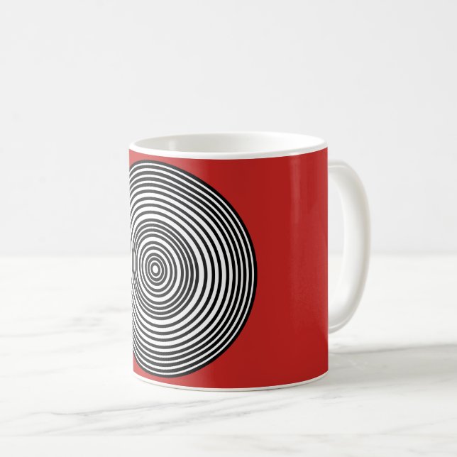 Bullseye Red Coffee Mug (Front Right)