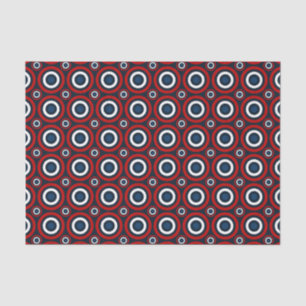 Bullseye-RED-WHITE-BLUE-TISSUE WRAP PAPER