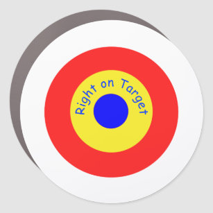 Bullseye Right on Target  Classic Round  Car Magnet