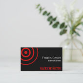 Bullseye Symbol Business Card (Standing Front)