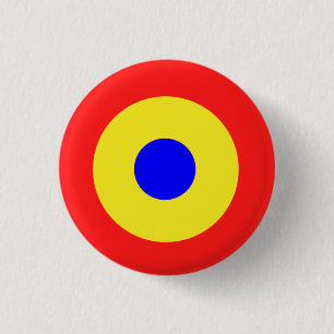 Bullseye Target 3 Cm Round Badge