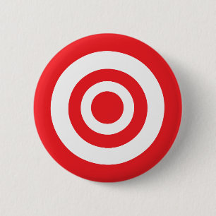 Bullseye Target 6 Cm Round Badge