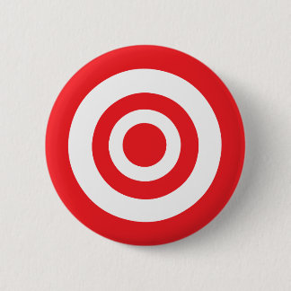 Bullseye Target 6 Cm Round Badge