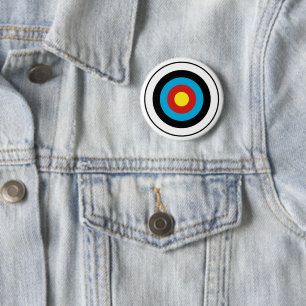 Bullseye Target Design 6 Cm Round Badge