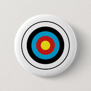 Bullseye Target Design 6 Cm Round Badge