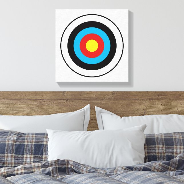 Bullseye Target Design Canvas Print (Insitu(Bedroom))