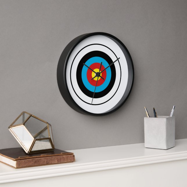 Bullseye Target Design Clock (Office)