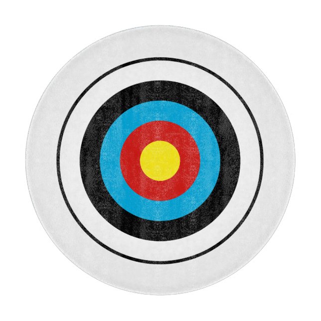 Bullseye Target Design Cutting Board (Front)