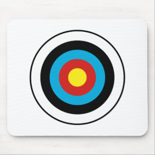 Bullseye Target Design Mouse Mat