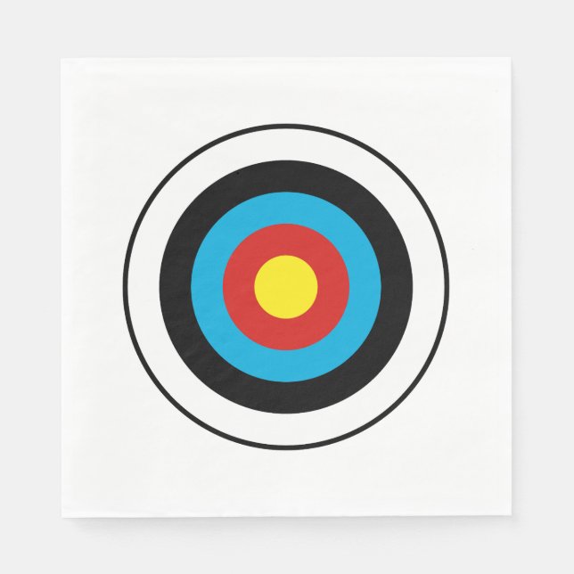 Bullseye Target Design Napkin (Front)