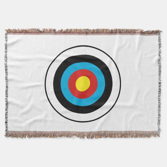 Bullseye Target Design Throw Blanket (Front)