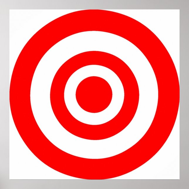 Bullseye Target Poster (Front)