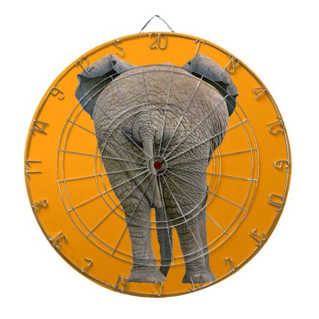 Bullseye the Bull Elephant's Butt! Dartboard (Front)