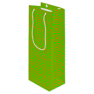 Bullseye-WINE GIFT BAG-Orange-Neon Wine Gift Bag